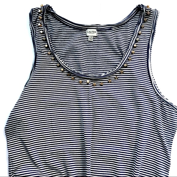 NWOT 🔸Rock Stud Maxi🔸navy + white, S, Macy’s - Picture 2 of 3